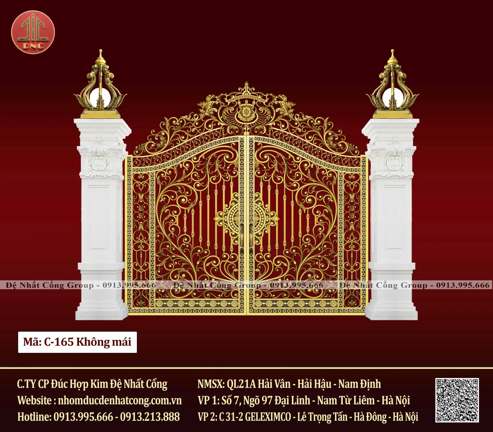 10+ Mẫu Cổng Nhôm Đúc Hoa Lá Tây Tân Cổ Điển Mới Nhất