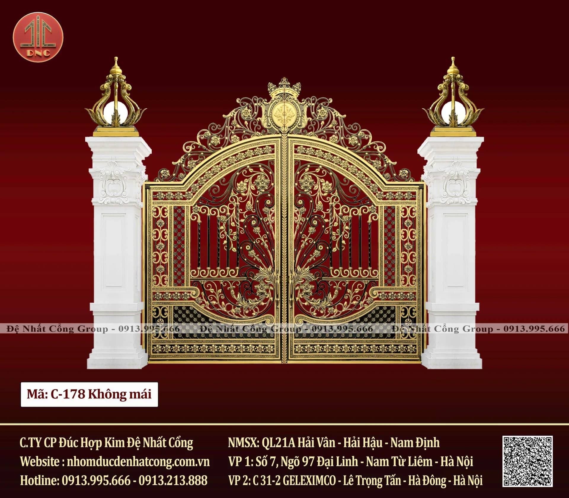 99+ Mẫu Cổng Nhôm Đúc Phong Cách Tân Cổ Điển Sang Trọng