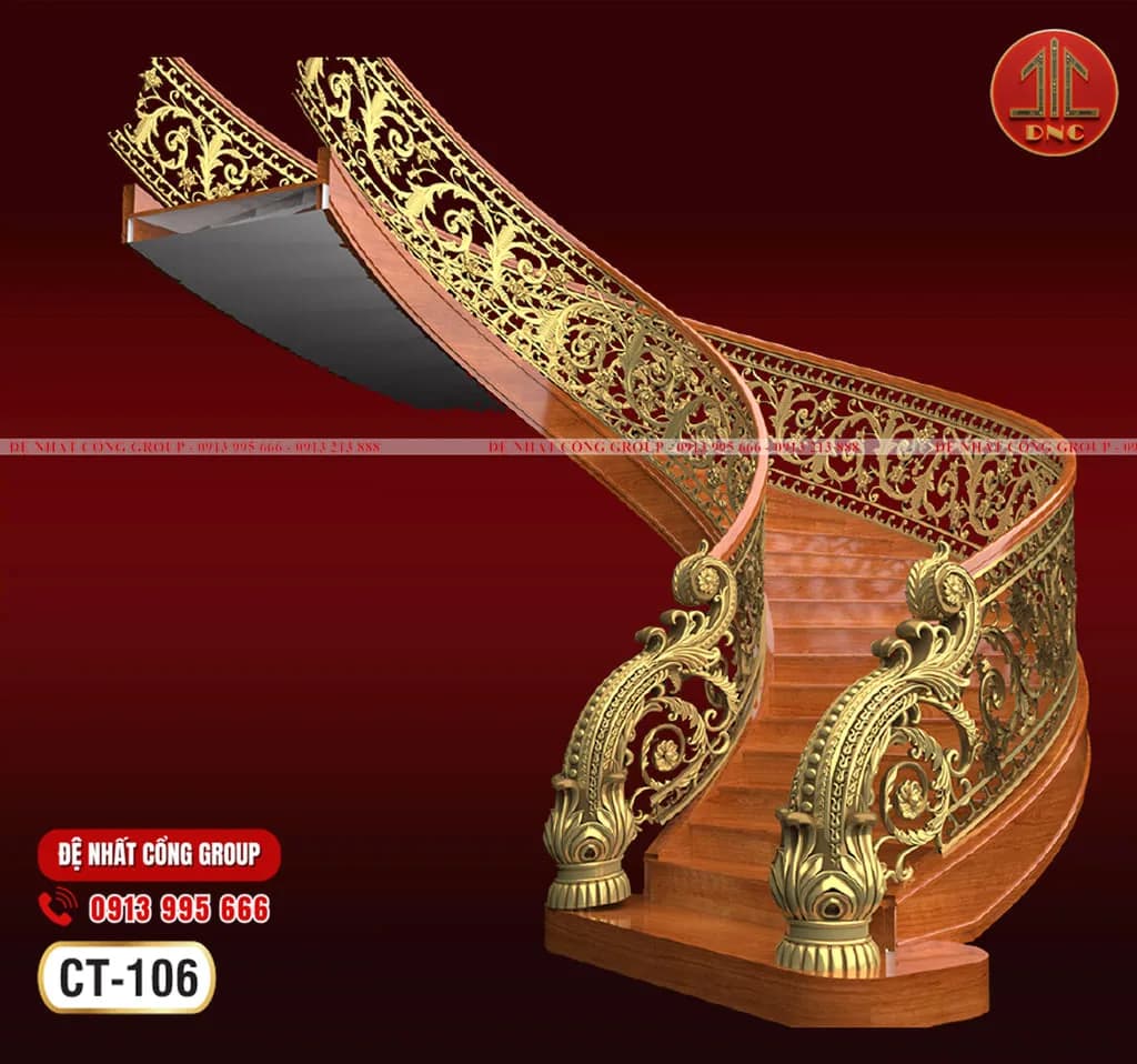 Mẫu Cầu Thang Nhôm Đúc Mới Nhất