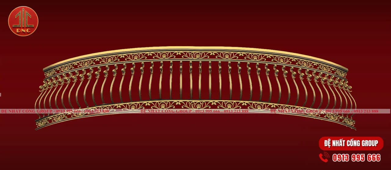 Mẫu lan can nhôm đúc cho Nhà Hàng