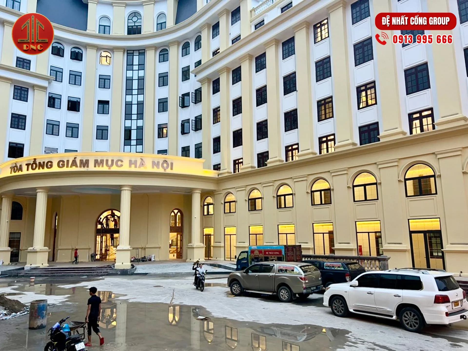 Tòa Tổng Giám Mục Hà Nội – Hạng mục cửa nhôm đúc, cầu thang nhôm đúc, lan can nhôm đúc