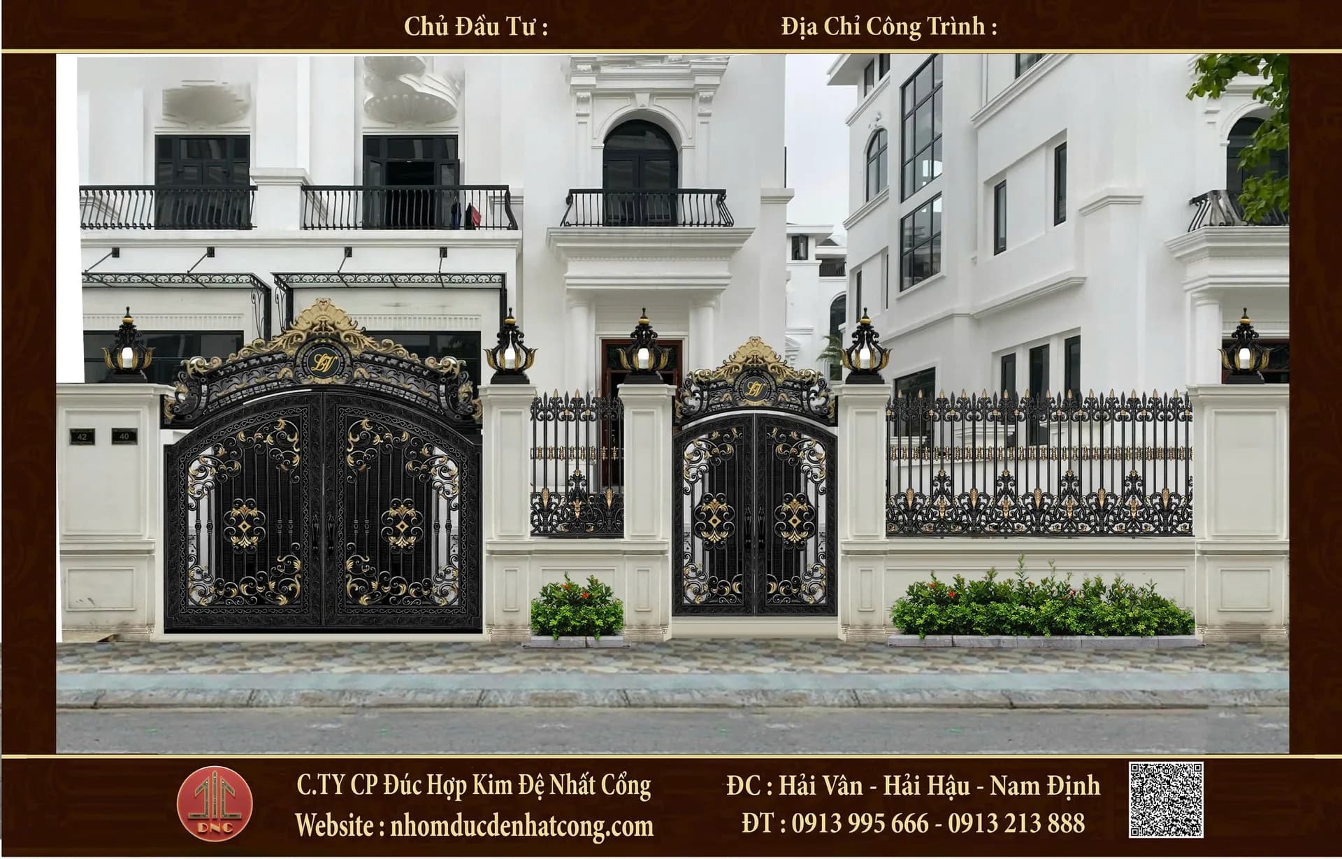 Cổng Nhôm Đúc Màu Đen – Xu Hướng Sang Trọng, Hiện Đại Được Ưa Chuộng