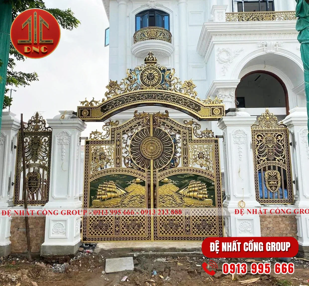 Cổng nhôm đúc thuận buồm xuôi gió 2025