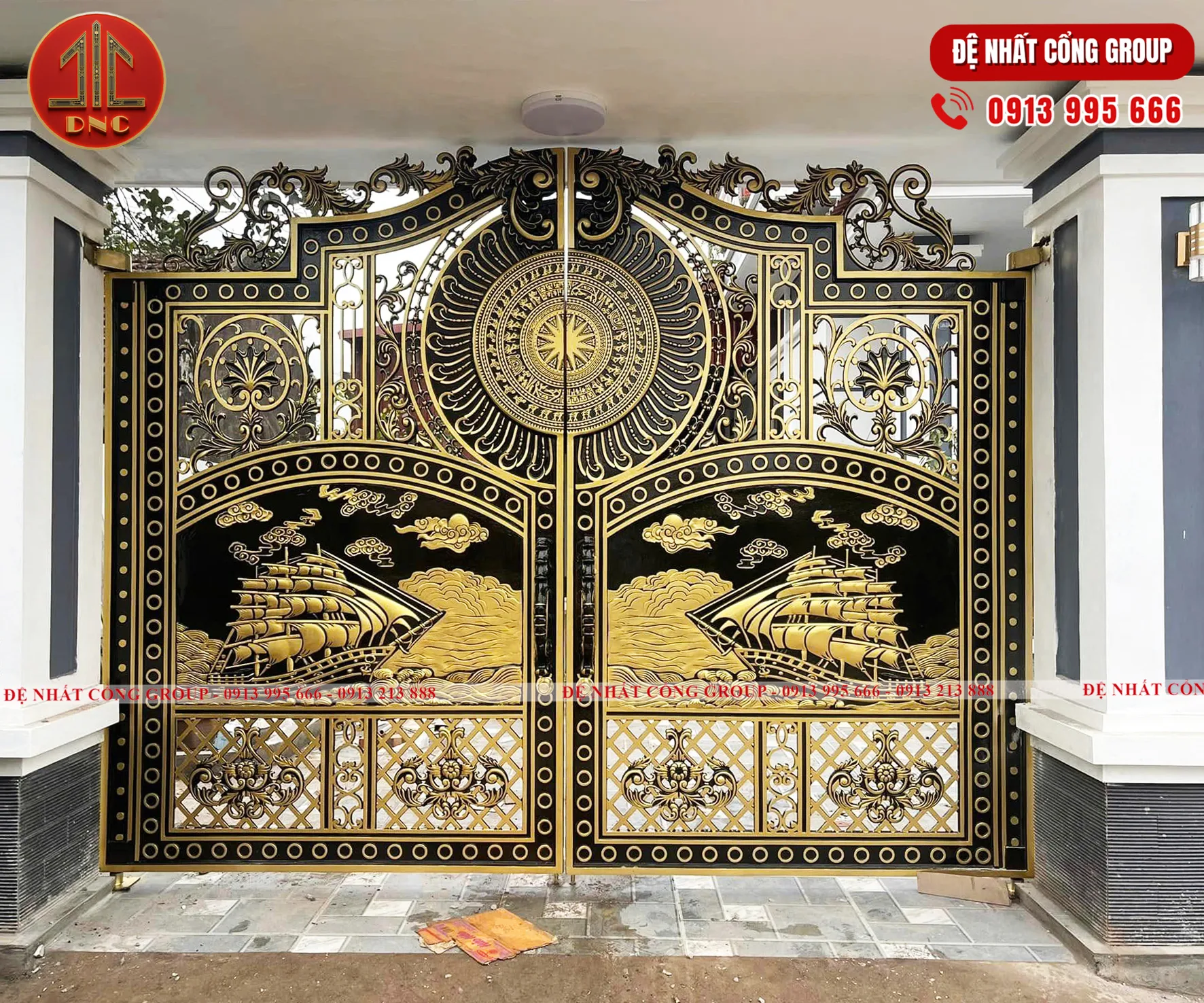 Cổng nhôm đúc thuận buồm xuôi gió 2025