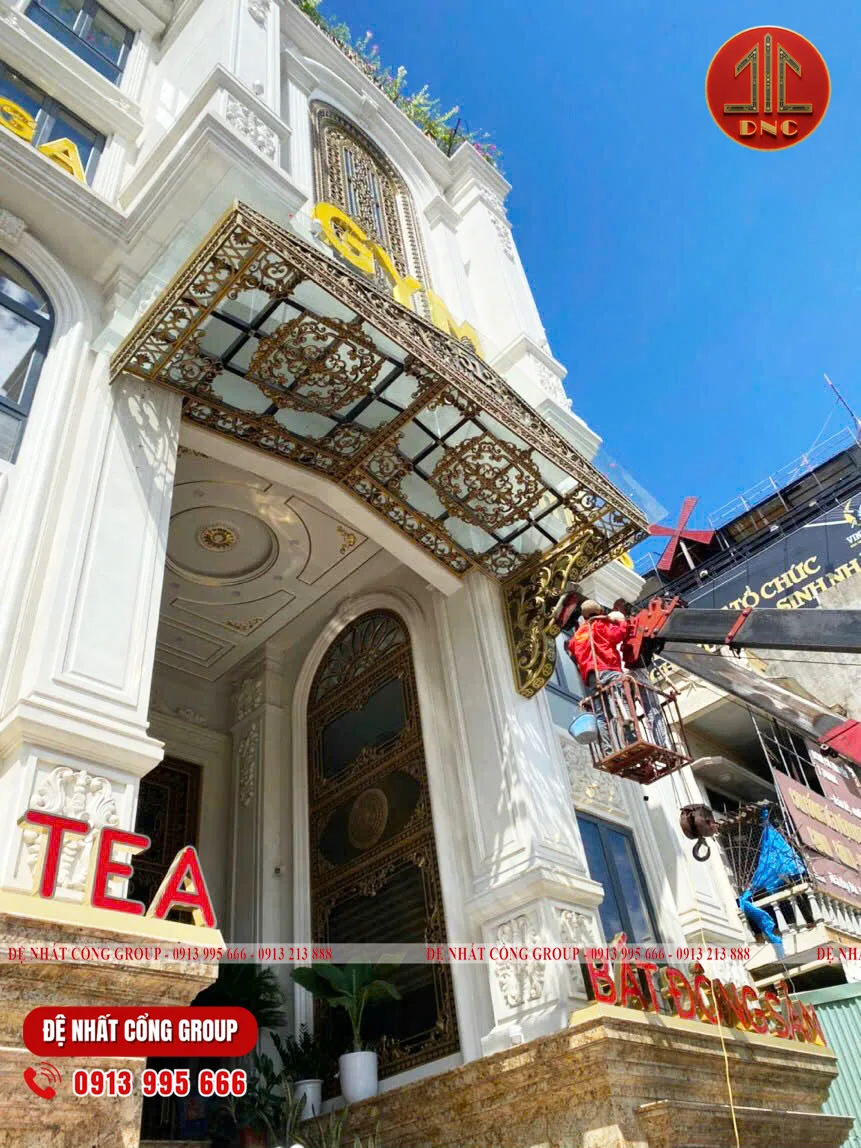 Giàn nắng nhôm đúc mẫu mới nhất